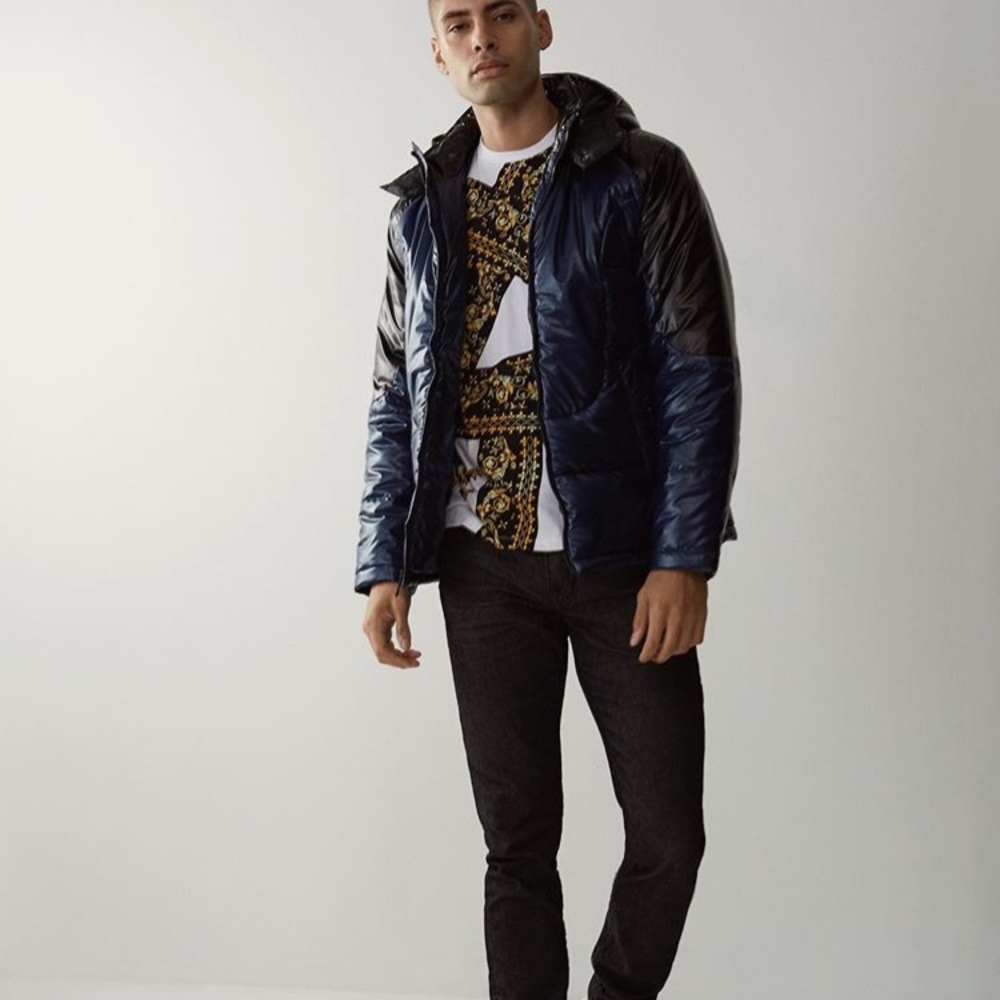 True religion blue puffer jacket